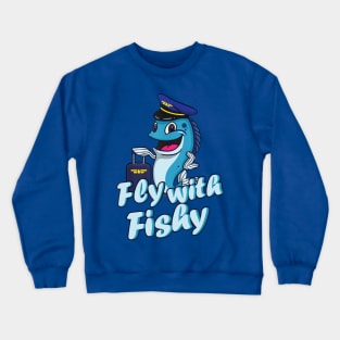 fish the pilot1 Crewneck Sweatshirt